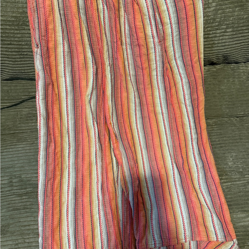 NWT Free People Vibrant Striped Wide Leg Women's Pants - Picture 6 of 6